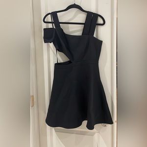 BCBG black cut out dress